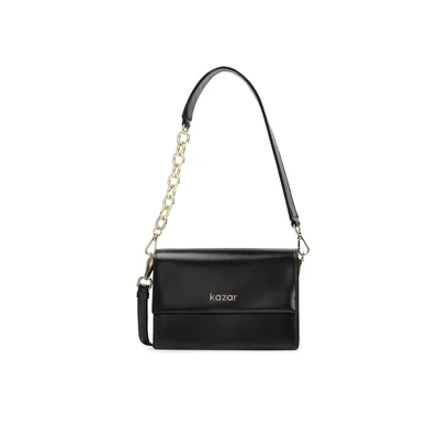 Afbeelding van Small leather handbag with rigid construction