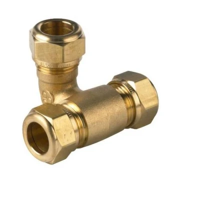 Afbeelding van VSH Super T koppeling met zijspruit 22 mm knel