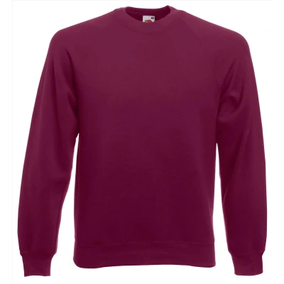 Afbeelding van Fruit of the Loom Classic Raglan Sweater Bordeauxrood M