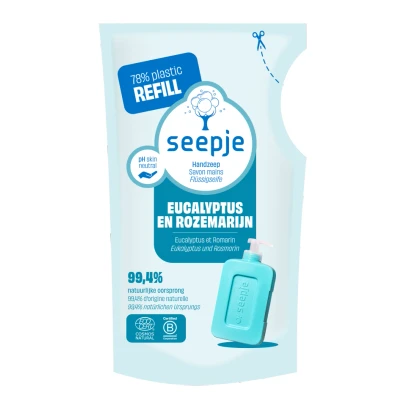 Afbeelding van Seepje Handzeep Eucalyptus met Rozemarijn Navulling 300 ml