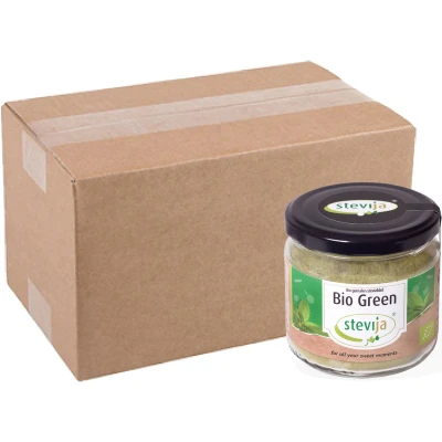 Afbeelding van BIO Gemalen Steviablad (potten, fijn) Per Doos Doos: 6 x 100 gram