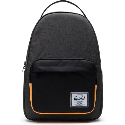 Afbeelding van Herschel Vrije tijd Rugzak met laptopvak Miller Backpack 32L Black Crosshatch / Blazing Orange Zwart Grijs