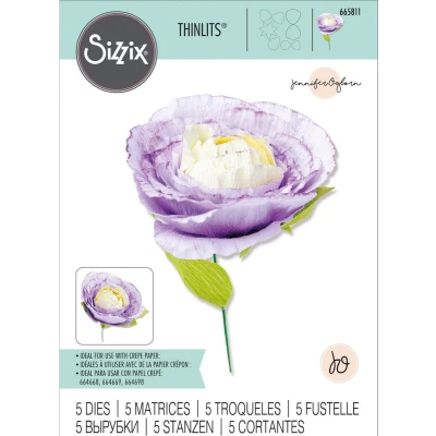 Afbeelding van Sizzix Thinlits Snijmal set Spring bloom