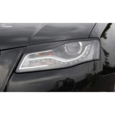 Afbeelding van Koplampspoilers compatibel met Audi A4 B8 2008 2012 (ABS)