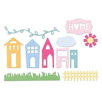 Afbeelding van Sizzix Thinlits Die Set Shadowbox Elements 12pieces