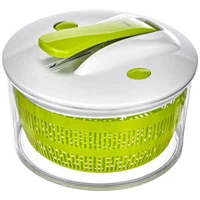 Afbeelding van Ibili Slacentrifuge met pedaalfunctie 24 cm, roestvrij staal, wit/groen/zilver, x 16 cm
