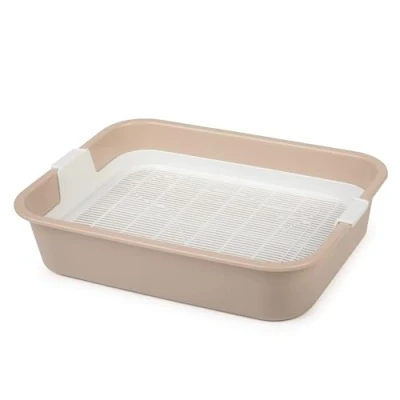 Afbeelding van Kattenbak voor kittens, kattenbaby&#039;s, konijnen, cavia&#039;s, eerste schaaltoilet kooien van kleine dieren, kattenbak, toliet jongens en katten, toiletlade met reinigingszeef