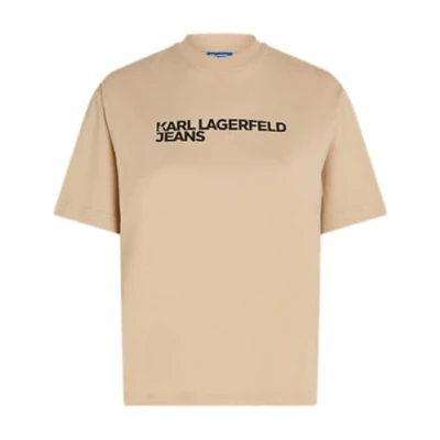 Afbeelding van JEANS VAN KARL LAGERFELD VOOR DAMES, NORMAAL T SHIRT MET KORTE MOUWEN, SAFARI, KLEIN