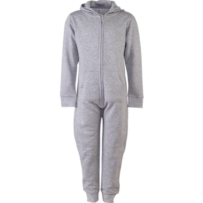 Afbeelding van Kids all in one onesie kinderen heather grey 3/4 jaar
