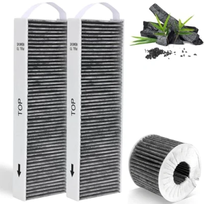 Afbeelding van 2 actieve koolfilters voor Bora Pure PUAKF, filter X Pure/S Pure/PURU of PUXU convectie kookplaatafzuiging, vervangingsfilter accessoires