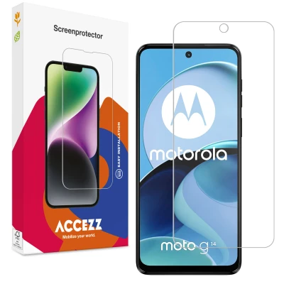 Afbeelding van Screenprotector Motorola Moto G14: Accezz Gehard Glas