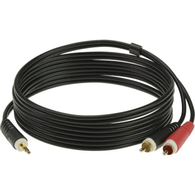 Afbeelding van Klotz soundcard kabel Cinch 6 m AY7 0600, goudcontacten Invoerkabel