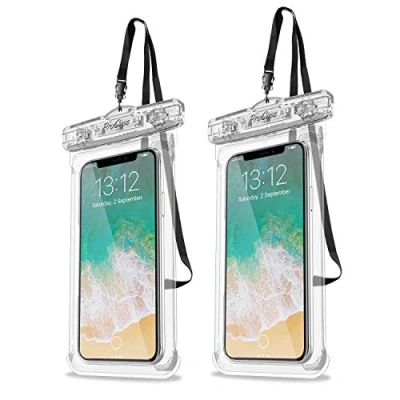 Afbeelding van ProCase 2 Stuks Universele Waterdichte Telefoonhoes, Onderwater Droge Tas voor iPhone 13 Pro Max Mini, 12 11 Xs XR X 8 7 6S, Galaxy S20 Ultra/S10/S9/S8, Note 10/9/8, tot 7&#039;&#039; Helder