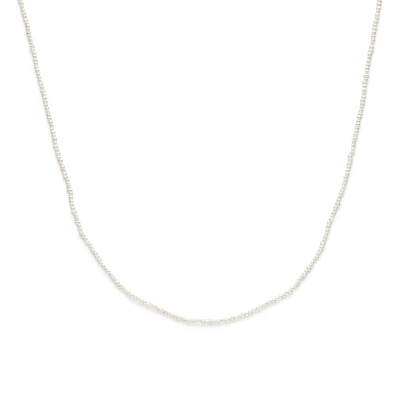 Afbeelding van Zilver gerhodineerd collier parels 41 45 cm 1339344