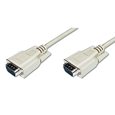 Afbeelding van DIGITUS VGA monitor aansluitkabel 1024x768p/60Hz HD15 mannelijk/mannelijk 3,0m 3CF Beige