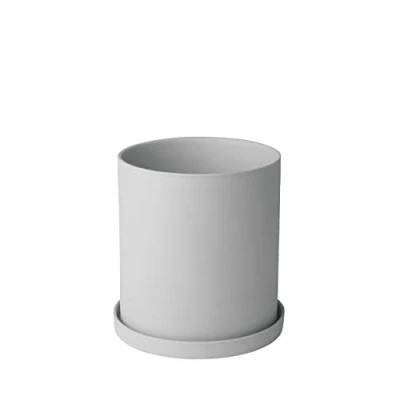 Afbeelding van Blomus NONA kruidenpot maat L, lichte grijstint, elegant woonaccessoire, kleur Micro Chip (66518)