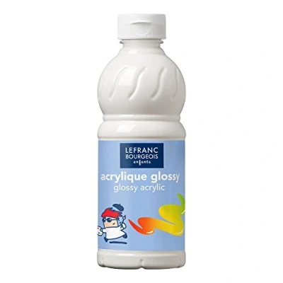 Afbeelding van Lefranc Bourgeois 188150 Glossy acrylverf, kinderverf, gebruiksklaar, droogt watervast op, 500ml fles Glitter Finish