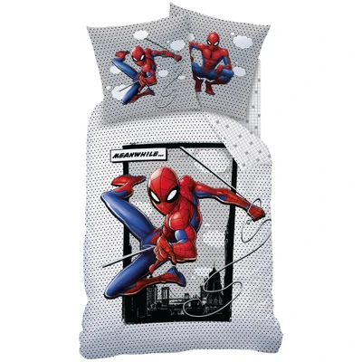 Afbeelding van SpiderMan Dekbedovertrek Hero Eenpersoons 140 x 200 cm Katoen