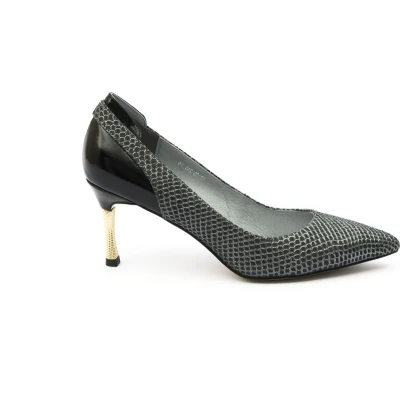 Afbeelding van Zerba Dames Pumps Maat 42 Zwart Leer Cantiano