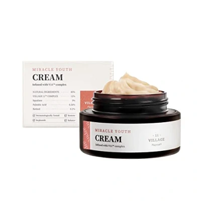 Afbeelding van [VILLAGE 11 FACTORY] MIRACLE YOUTH CREAM (50ml) Korean Skincare Gezichtscrème met 0,1% Retinol &amp; Squalaan Hydrateert en verstevigt Veganistische 85% natuurlijke ingrediënten