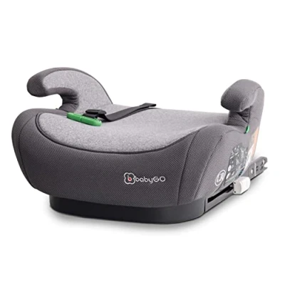 Afbeelding van BabyGO autostoel Booster Zitverhoger Bursa IV i Size isofix bevestiging Grijs (125 150cm)
