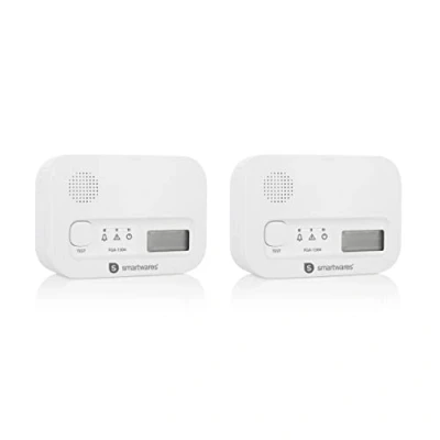 Afbeelding van Smartwares Koolmonoxidemelder FGA 13042 2 melders 10 jaar levensduur BSI Gecertificeerd CO melder