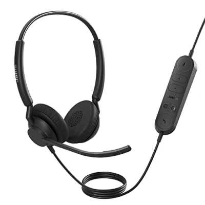 Afbeelding van Jabra Engage 40 Inline Link USB (Bedraad, A), Kantoorheadset, Zwart