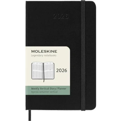 Afbeelding van Moleskine 12 Maanden Agenda 2026 Wekelijks Verticaal Pocket Harde Kaft Zwart
