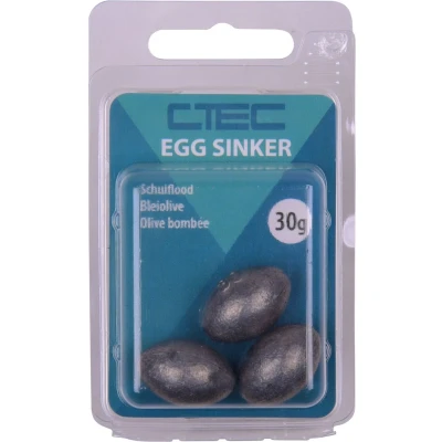 Afbeelding van Spro C Tec Egg Sinker (10g) (4stuks) Inline lood