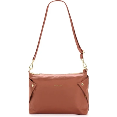Afbeelding van Hedgren Handtas Schoudertas Prisma Reflect Mini Hobo Rosewood Rood
