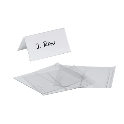 Afbeelding van Durable TAFELNAAMBORDJE PLASTIC 52/104X100MM