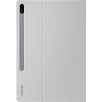 Afbeelding van Samsung Galaxy Tab S8 Plus Hoes Book Cover Bookcase Grijs Kunstleder Tablet Hoezen