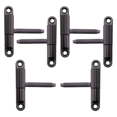 Afbeelding van SOTECH 6 stuks Deurscharnieren Inboorscharnier 15 x 83 mm met stift M8 47 Opschroefscharnier Scharnier voor binnendeuren om vast te schroeven/boren (zwart staal)