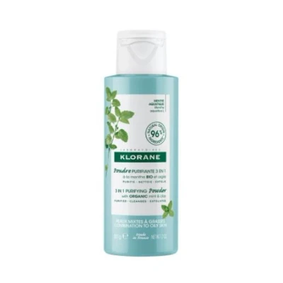Afbeelding van Klorane 3in1 Reinigend Poeder met Biologische Munt en Klei 50 g
