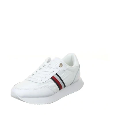 Afbeelding van Tommy Hilfiger Wit Essential Runner Sneakers Met Strepen EU38/US8