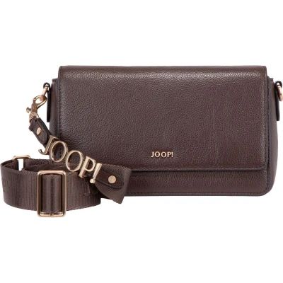 Afbeelding van JOOP! Leren Schoudertas Avondtas Vivace Elissa Shoulderbag Darkbrown Donkerbruin