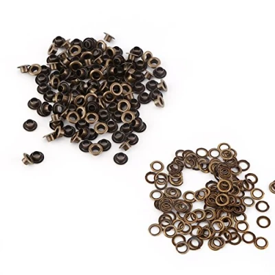 Afbeelding van 100st Holle Klinknagels In Messing En Ijzer Voor DIY Reparaties (4 Mm)
