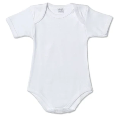 Afbeelding van Ellepi af891nr Baby Bodysuit (Cotton, Halve Mouw), wit 1 month Kleur: