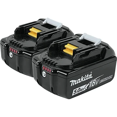 Afbeelding van Makita BL1850B 18V LXT Lithium Ion 5.0Ah batterij Twin Pack, zwart