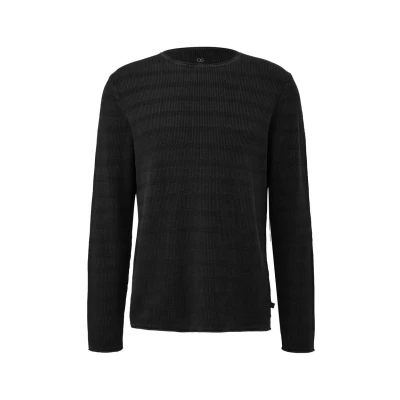 Afbeelding van QS Trui, Heren, Maat: Large, Schwarz