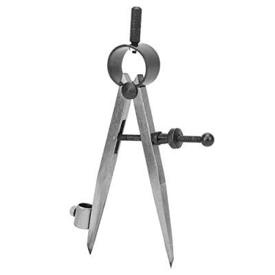 Afbeelding van Diviseur d&#039;Aile, Compas à Étrier de Ressort Précision Réglable et Verrouillable avec Outil Rotatif pour Porte Stylo(100mm)