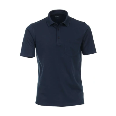 Afbeelding van Casa Moda Polo Donkerblauw maat M heren met Regular fit Pasvorm Polyester Suitable Herenkleding Poloshirt