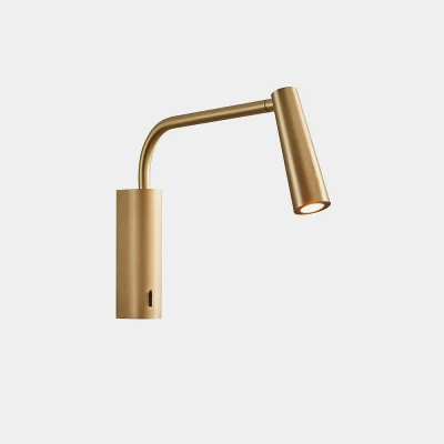 Afbeelding van LEDS C4 LED wandlamp Gama Extend, goudkleurig mat, aluminium