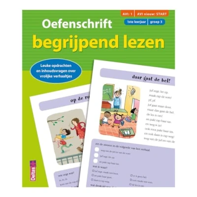 Afbeelding van Deltas Oefenschrift begrijpend lezen AVI:1 AVI nieuw: Start, 1ste leerjaar