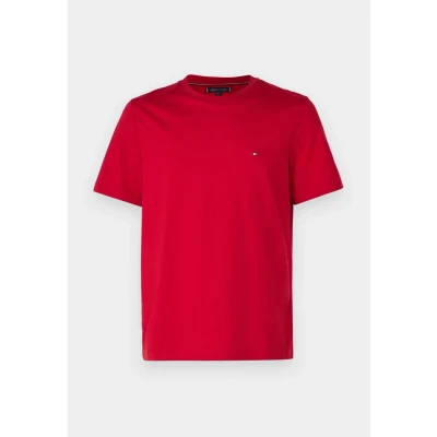 Afbeelding van Tommy Hilfiger Seasonal FIT Solid TEE Tshirt basic, Heren, Maat: XS, Medium red
