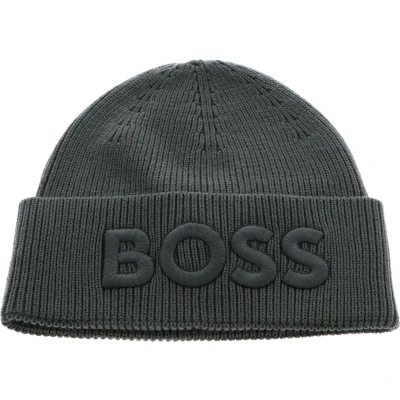 Afbeelding van BOSS AFOX Unisex Muts, Maat: One Size, Open grey
