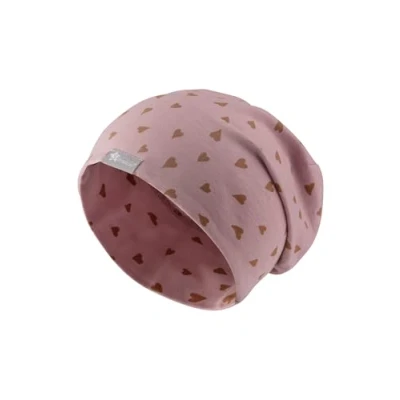 Afbeelding van Sterntaler Beanie hartjes fluweelroze