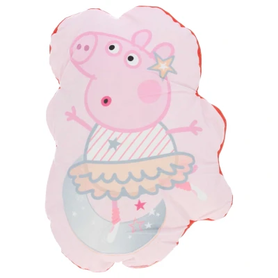Afbeelding van Peppa Pig Kussen Gevormd Velour 5407007987849