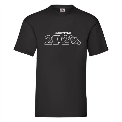 Afbeelding van I survived 2020 zwart S