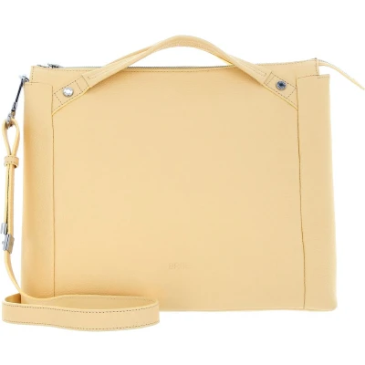 Afbeelding van BREE Leren Handtas Schoudertas Tana 5 Shopper Vanilla Abrikoos